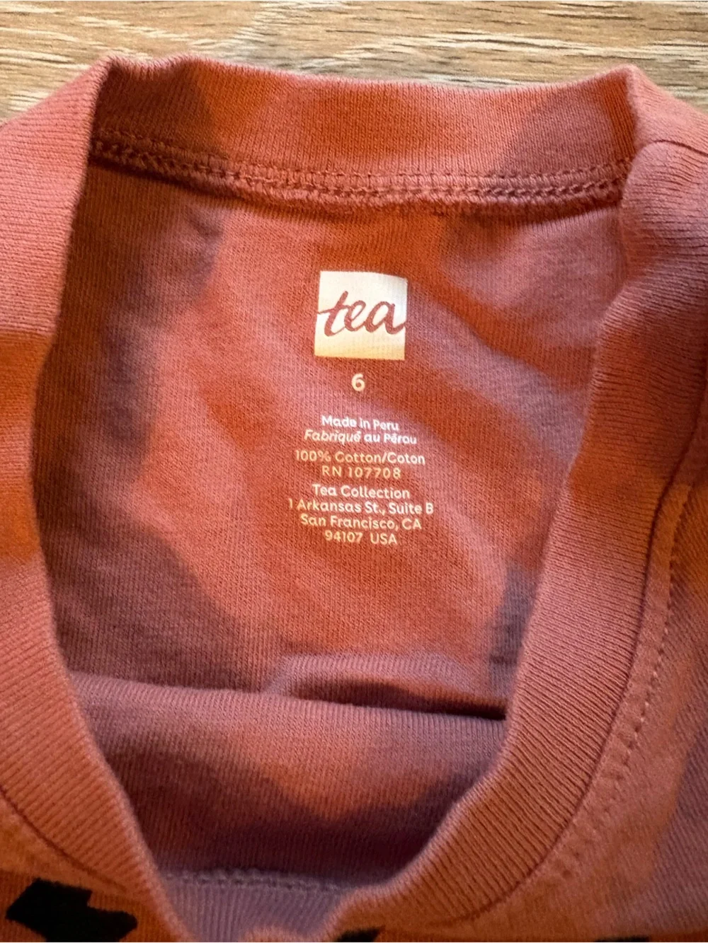 Tea Collection Rust Red Skateboard Graphic Tee